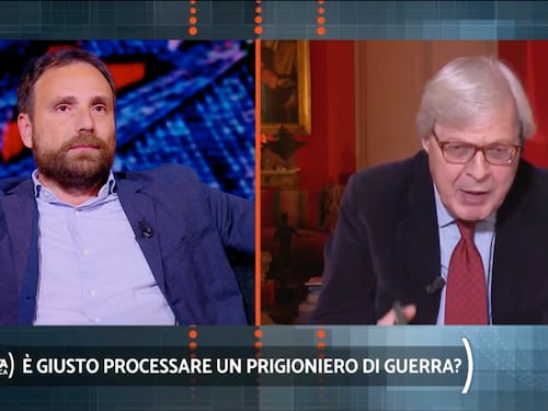 "Non sono Mughini", "Vai a cag...". Rissa tv tra Sgarbi e Cappellini