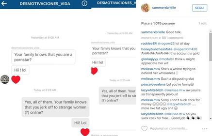 La pornostar sbeffeggia i provoloni su Instagram 9