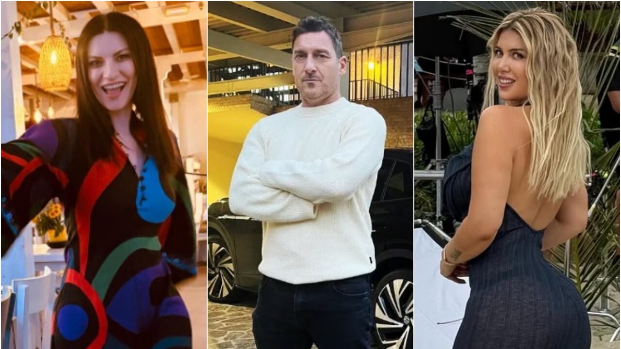 Grignani e Laura Pausini ancora in lite, Totti fa spese pazze per Noemi, Wanda e la proposta di nozze con Ferrari