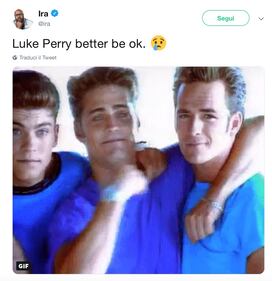 Luke Perry, il sostegno social dei vip: foto 9