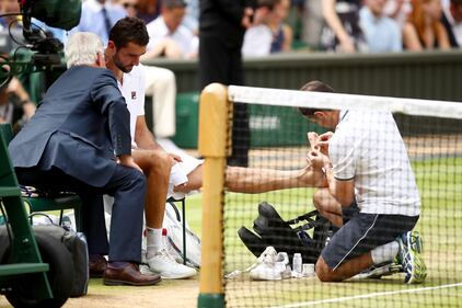 Wimbledon, la disperazione di Cilic dopo l'infortunio 7