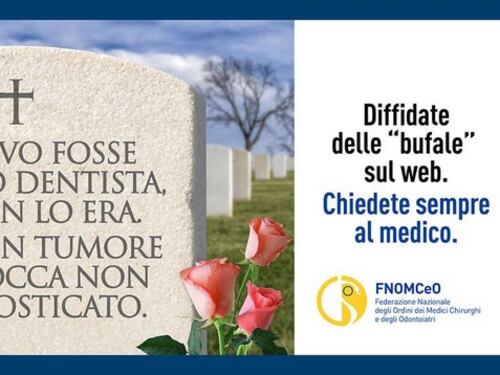 "Curarti con le fake news sul web ti fa finire al cimitero". Medici lanciano campagna choc