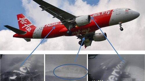 Le immagini subacque dell'aereo AirAsia precipitato 1