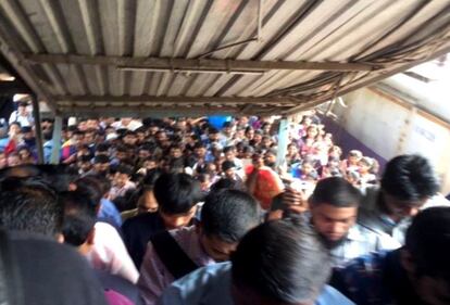 Calca alla stazione di Mumbai 2