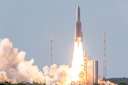 Guyana francese, il lancio del satellite Edrs 1
