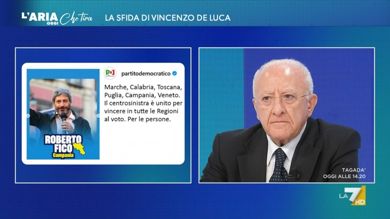 De Luca: "Dal Pd la solita cafoneria". Poi l'affondo contro Fico