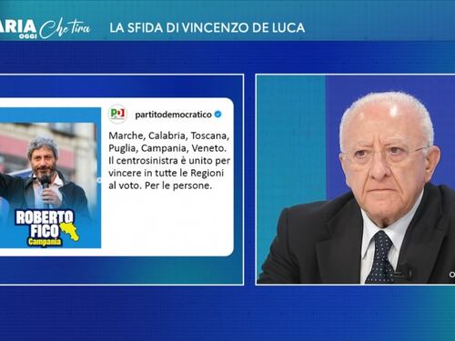 De Luca: "Dal Pd la solita cafoneria". Poi l'affondo contro Fico