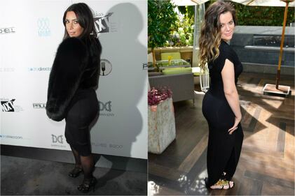 Kim e Khloe Kardashian, sfida di lati b 17