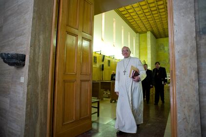 Il Papa rientra dal ritiro di Ariccia 4
