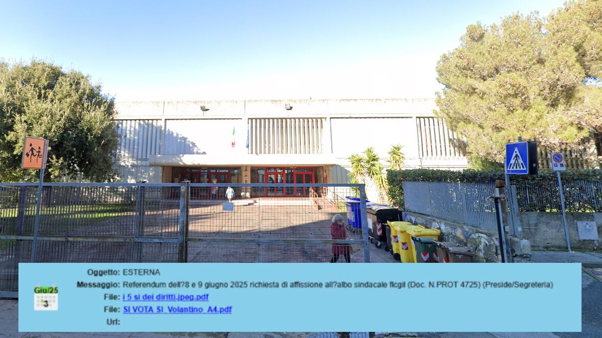 "5 sì per i diritti". E la propaganda pro referendum finisce nel registro elettronico della scuola