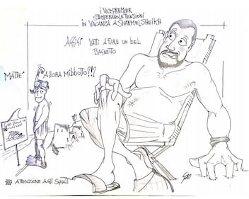 La vignetta del giorno - I vicepremier in vacanza 1