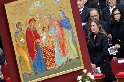 Il ministro Boschi a messa a San Pietro 2