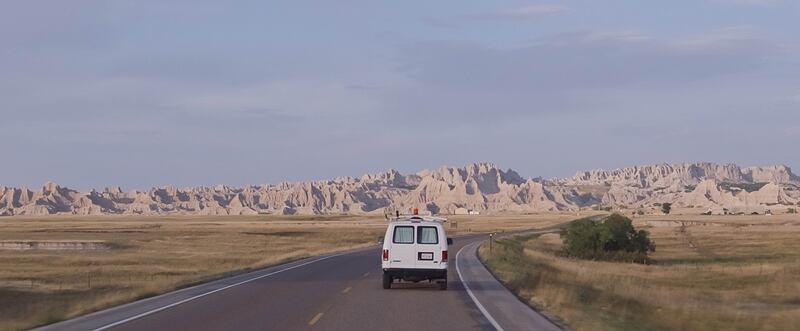 Una scena del film Nomadland