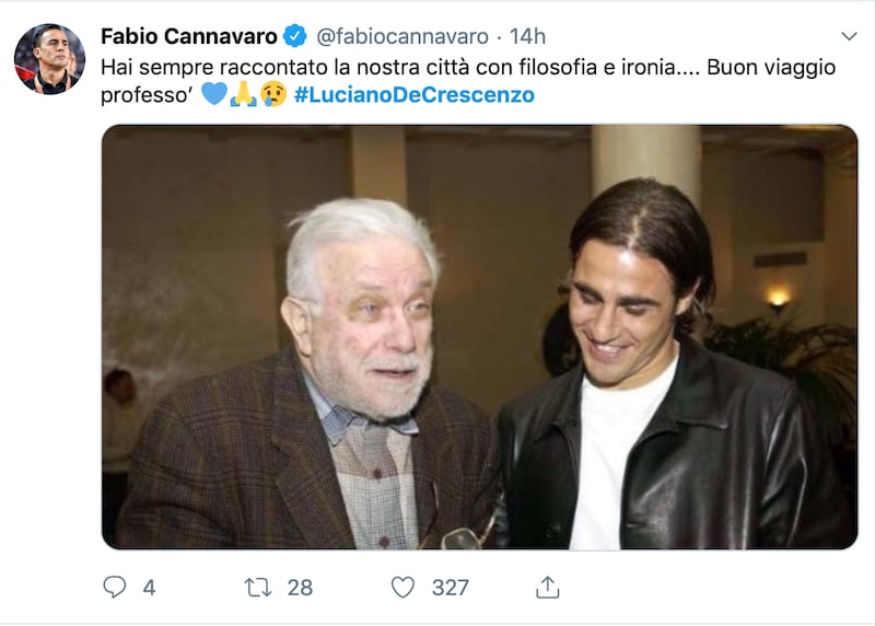 Luciano De Crescenzo, la vita e il cordoglio in foto 9