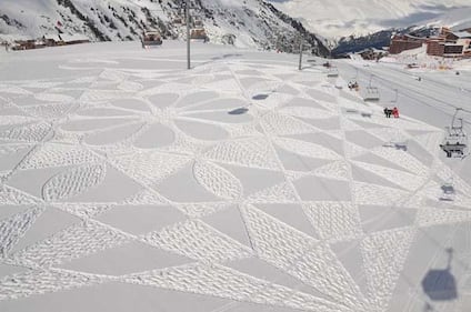Simon Beck, l'artista della neve 10
