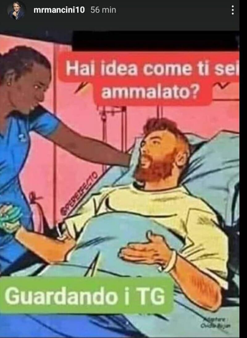 mancini ammalato covid