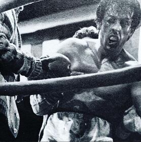 Sylvester Stallone nelle foto di scena di Rocky 8