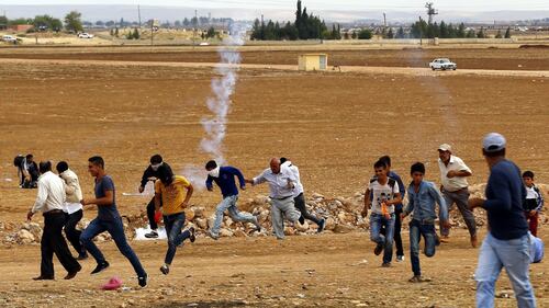 Protesta curda vicino a Sanliurfa 12