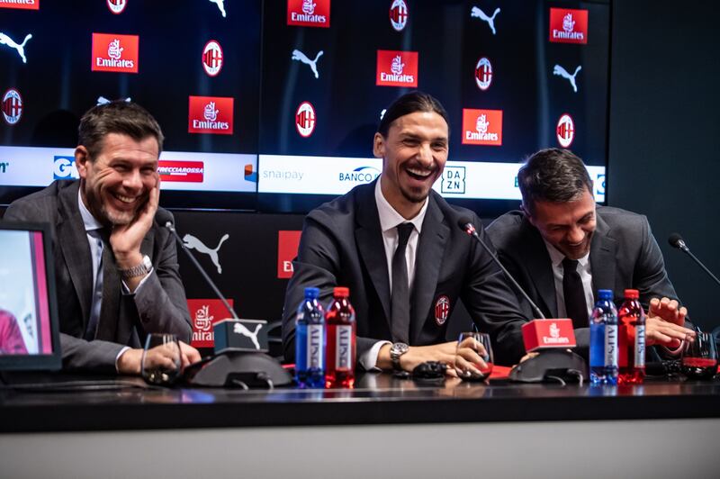 Ibrahimovic superstar: gli scatti del fuoriclasse di Malmo durante la presentazione 1