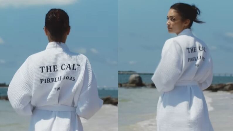 Elodie protagonista del calendario Pirelli 2025: l'annuncio in accappatoio