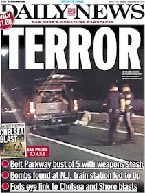 La scena dell'arresto a New York 1