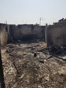 Borgo Mezzanone, la baraccopoli dopo l'incendio 3