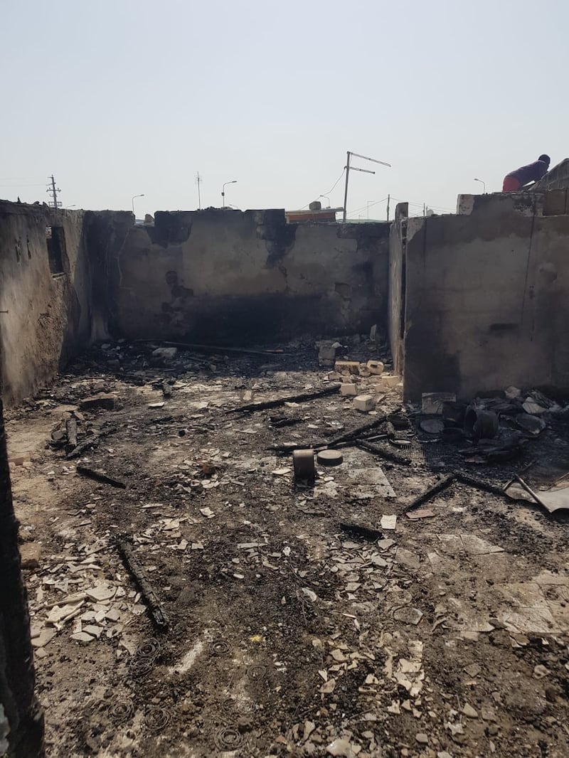 Borgo Mezzanone, la baraccopoli dopo l'incendio 3