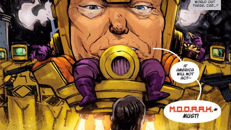 Donald Trump diventa un cattivo dei fumetti Marvel