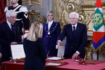 Sergio Mattarella e Giorgia Meloni