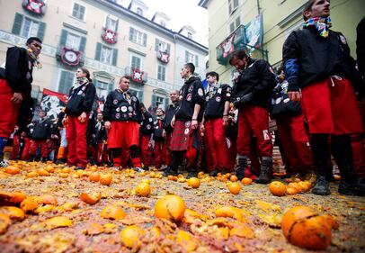 Storica battaglia delle arance ad Ivrea 12