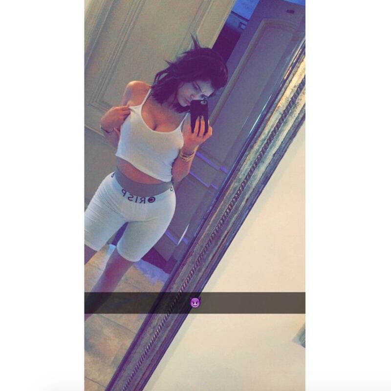 Kylie Jenner con la biancheria del presunto fidanzato