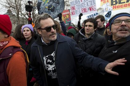Joaquin Phoenix, le immagini delle premiazioni 2