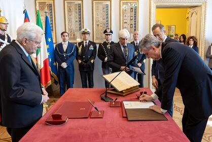 Gianmarco Mazzi nuovo ministro del Turismo: le foto del giuramento 1