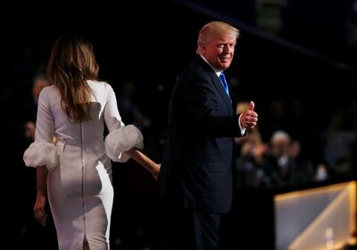 Melania, l'aspirante first lady in abito bianco alla convention 3