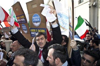La protesta di Fratelli d'Italia 10