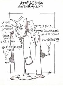 La vignetta del giorno - Il patto tra Pd e M5s 1