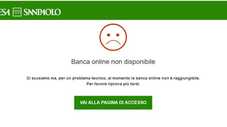 Banca Intesa San Paolo, non funziona l'area utenti dell'home banking: disagi in tutta Italia