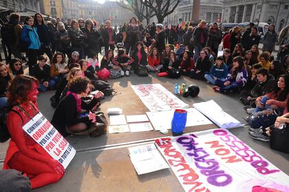 Manifestazione a Milano per l'8 Marzo  9