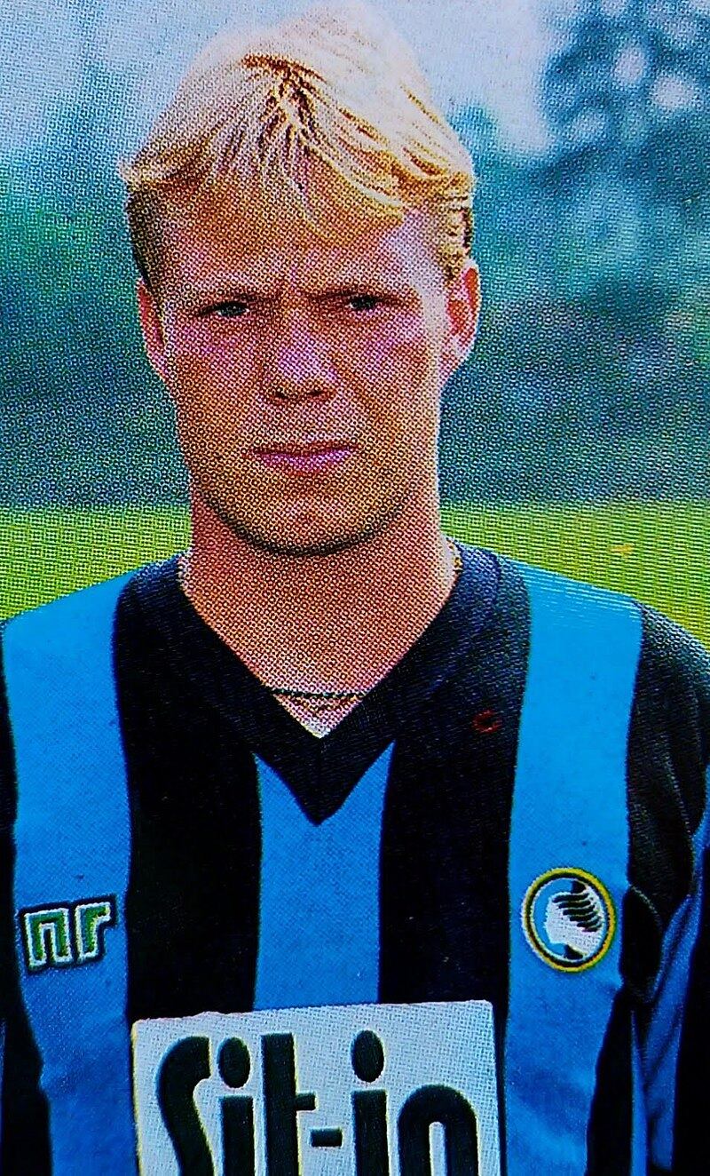 Lars Larsson con la maglia della Dea 