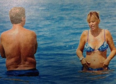 Alessandra Mussolini al mare con il marito 5