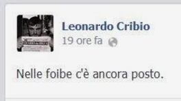 "Nelle foibe? C'è ancora posto"