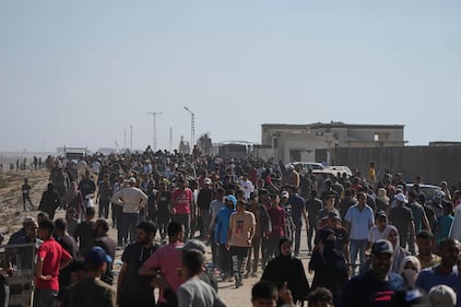 Caos aiuti a Gaza: le immagini della calca 2