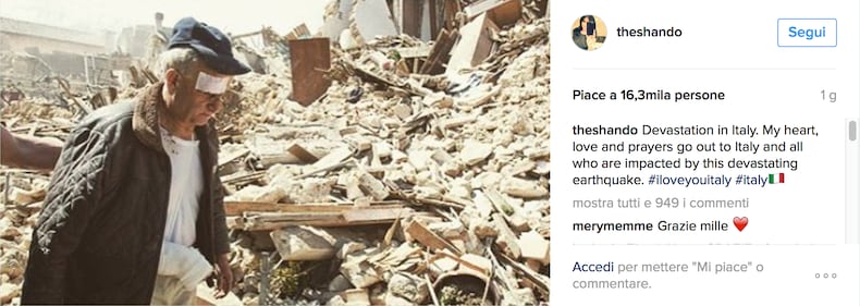 Terremoto, come hanno reagito le star internazionali 3