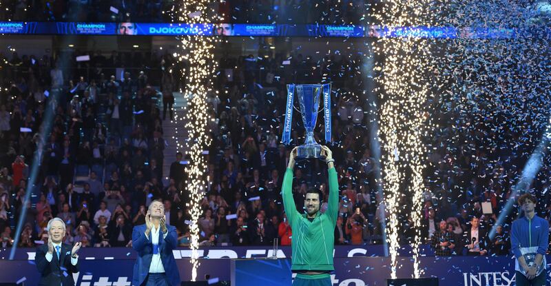 ATP Finals, Djokovic trionfa contro Sinner: le immagini più belle della finale 18