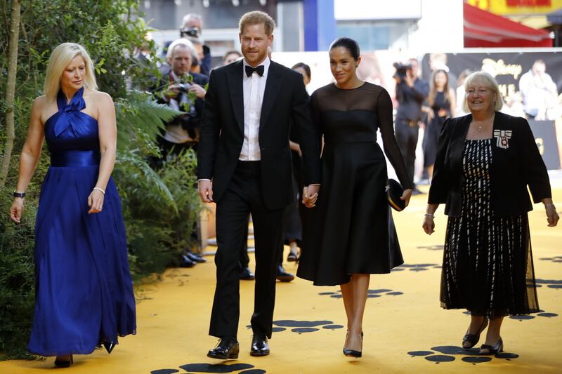 Meghan Markle e il Principe Harry alla première de "Il Re Leone": foto 1