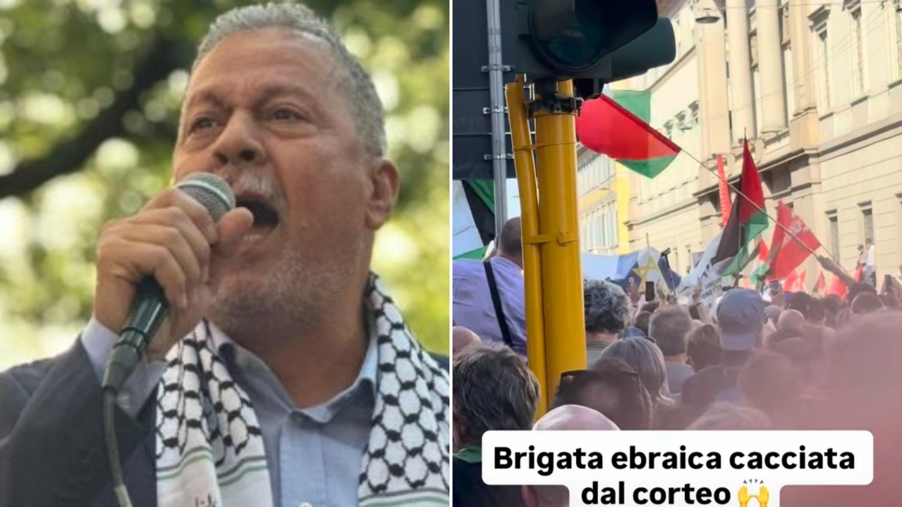 L’associazione di Hannoun e il figlio gioiscono per la cacciata della brigata ebraica