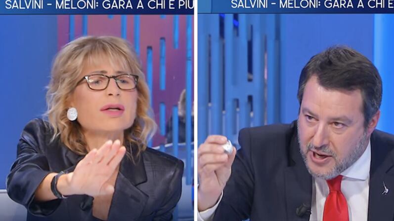 Scintille in tv tra Salvini e Gruber, poi il gesto galante del ministro: cos'è successo