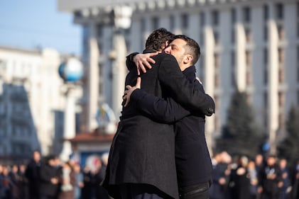 Ucraina, terzo anniversario di guerra. I leader occidentali al cospetto di Zelensly 7