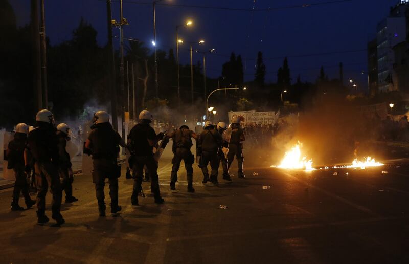 Gli scontri in piazza Syntagma 3