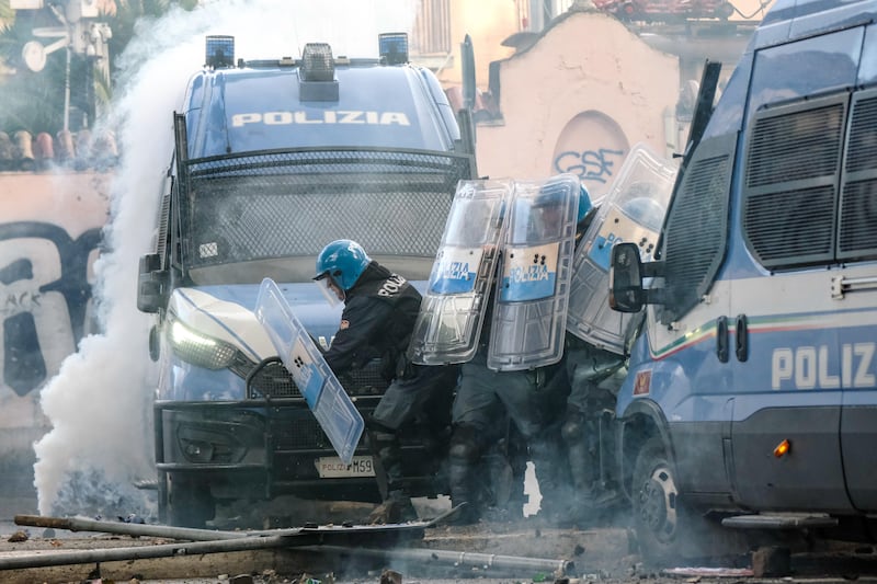 Scontri a Roma alla manifestazione pro Palestina 3